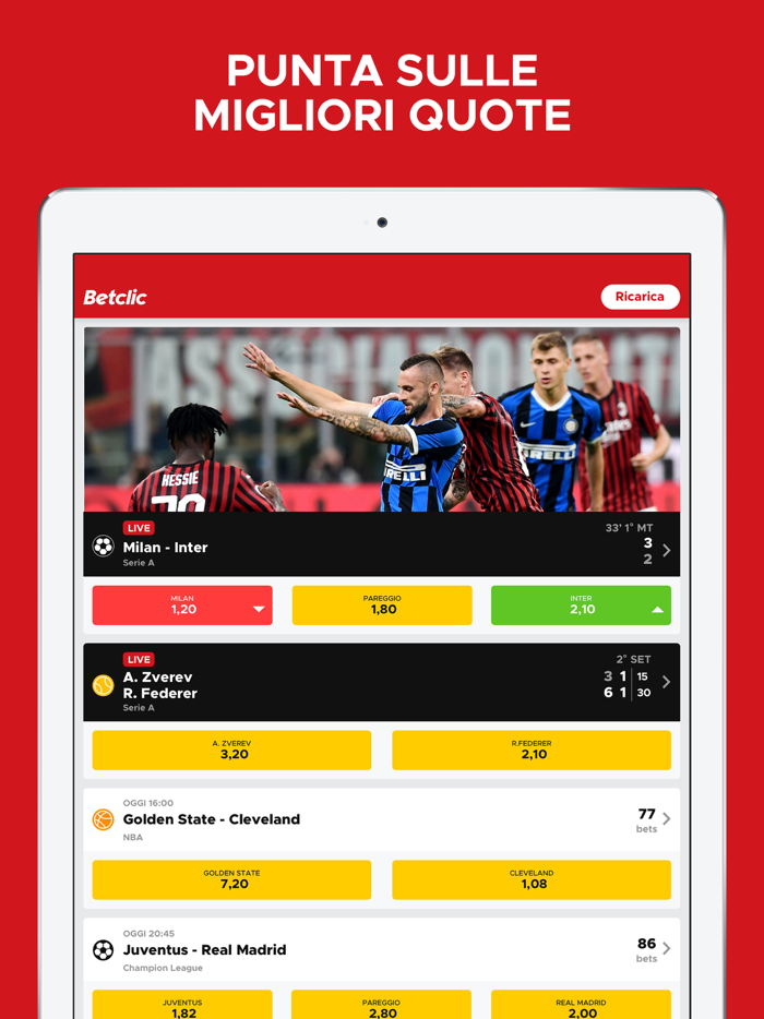 Betclic - Scommesse Sportive