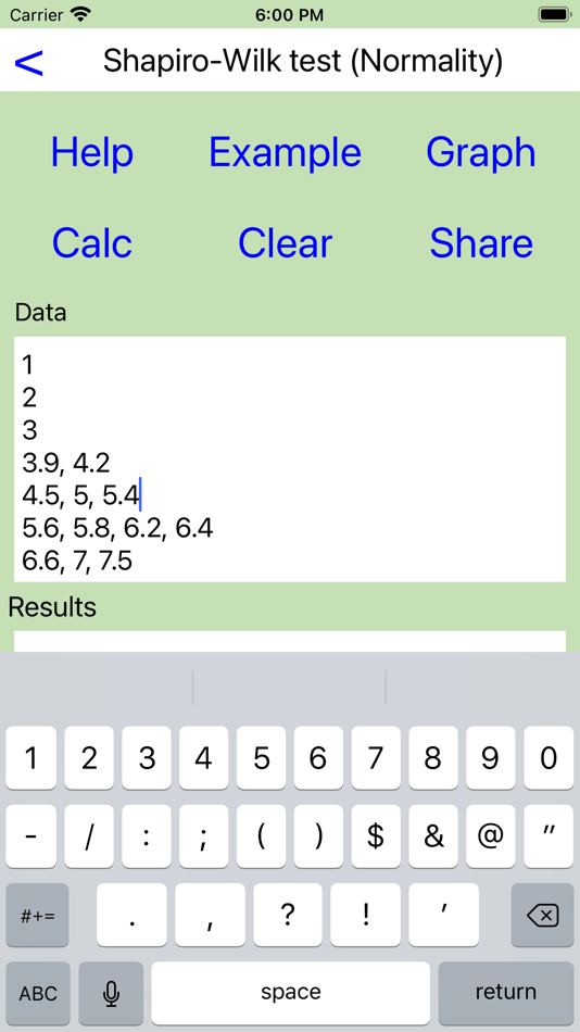 #3. Stats tester mini (iOS) 由: Hideki Ono
