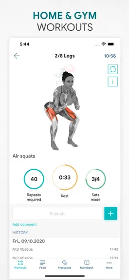 Game screenshot Workout app Fitness Online apk