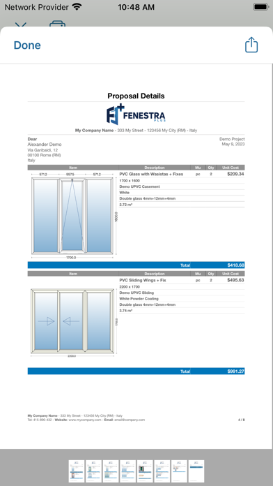 Fenestra+ for PVC & Aluminium Screenshot