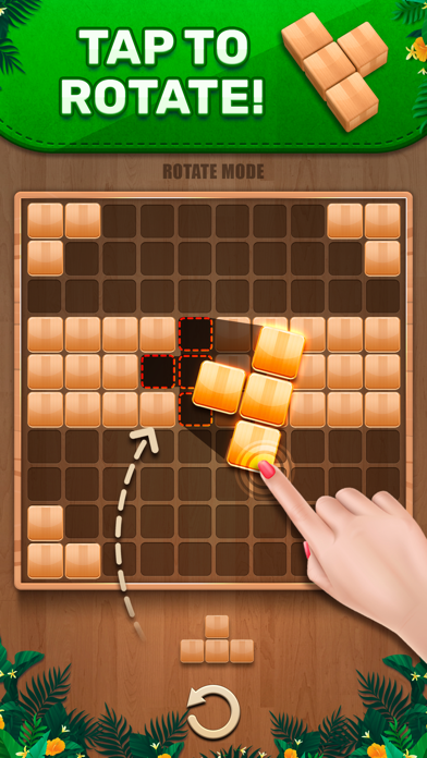 Wooden 100 Block Puzzle Game Screenshot