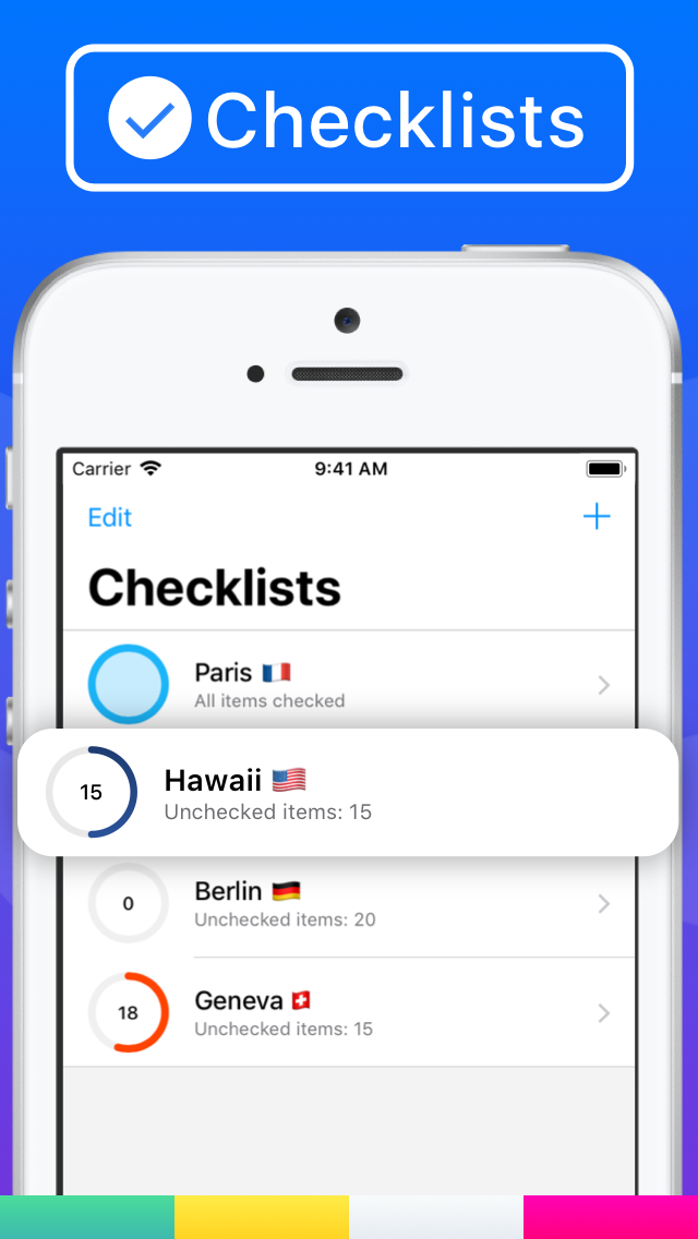 WaymatePacking List Checklist