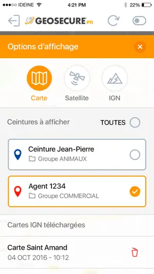GEOSECURE Supervision screenshot 2
