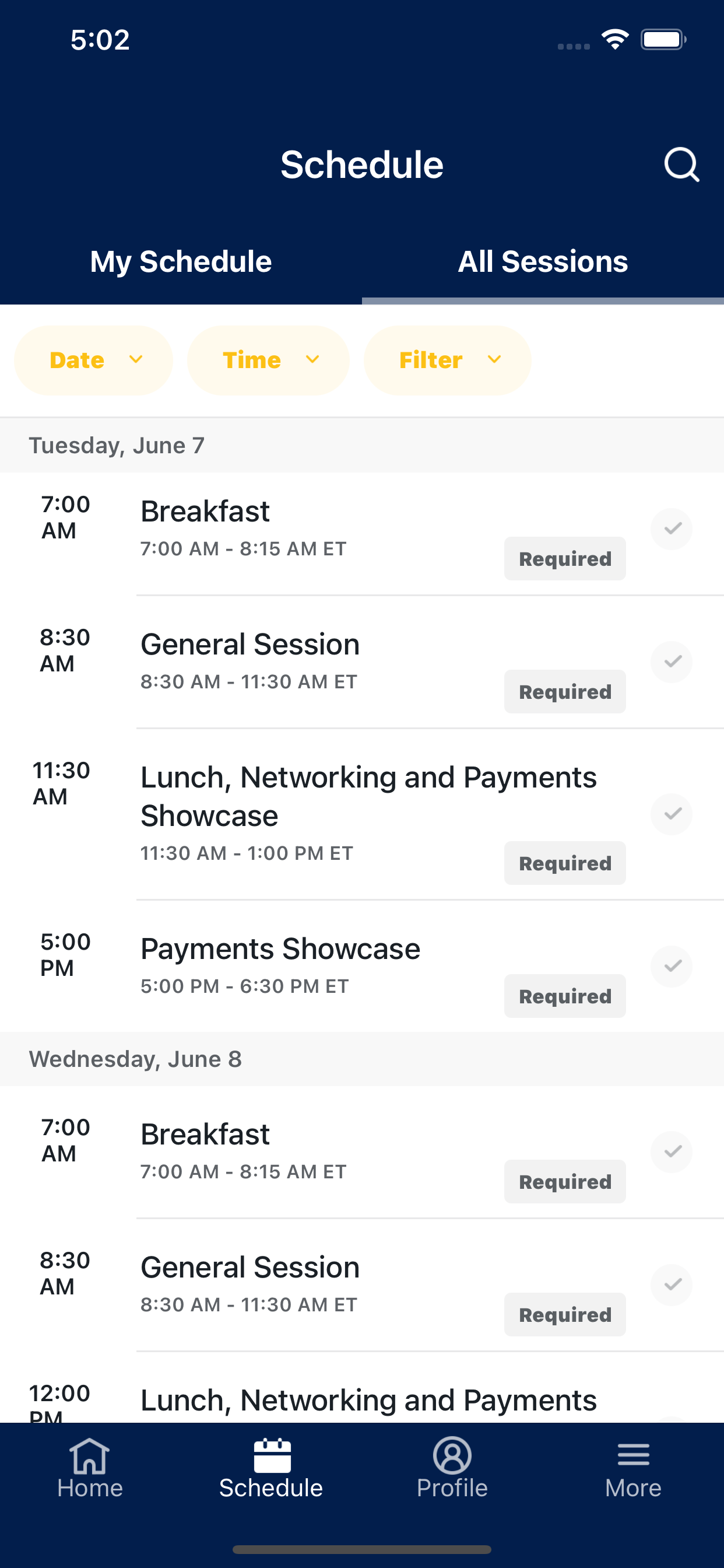 Visa Events