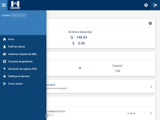 Micoope en Linea iPad screenshot