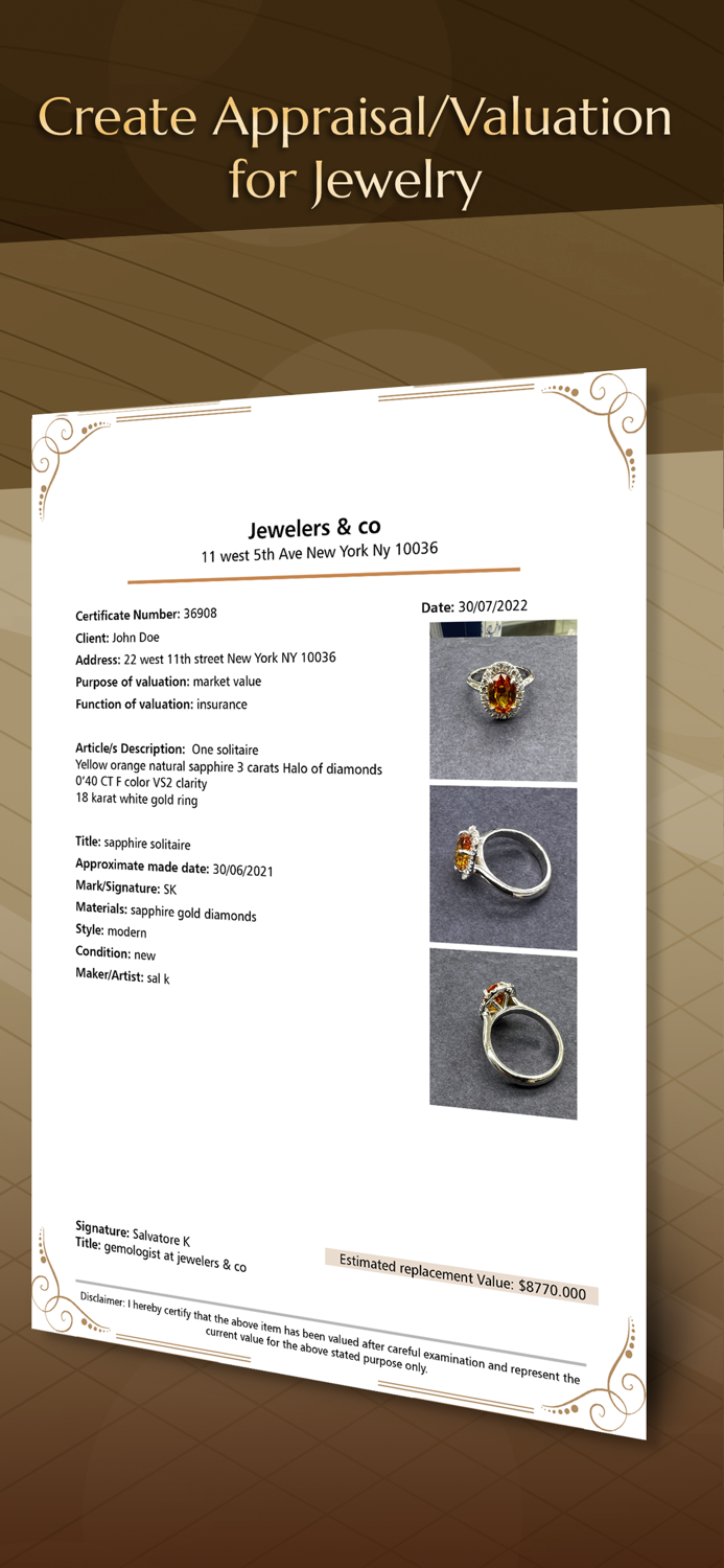 Appraisals and Valuations