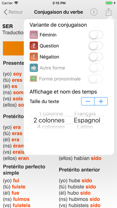 Screenshot #3 pour El Conjugador