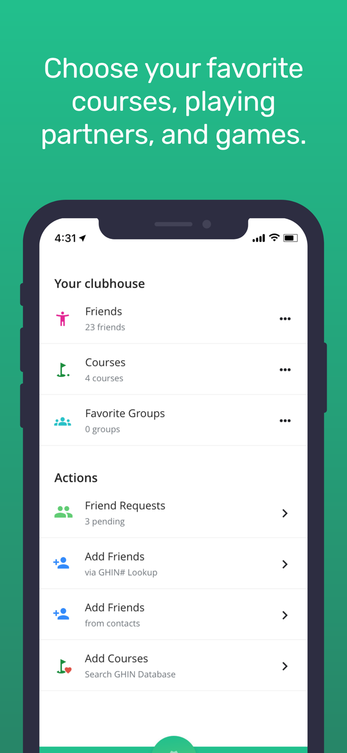 The Golf App  Social Gaming