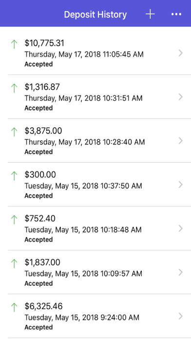 S&T Business Deposit Screenshot