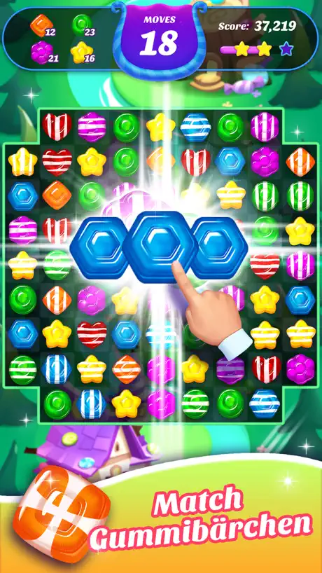 Gummy Candy Blast！Match 3 Game