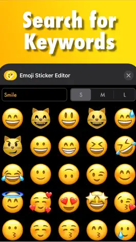 Game screenshot Big Emoji Stickers ㋡ BIGOJI © hack