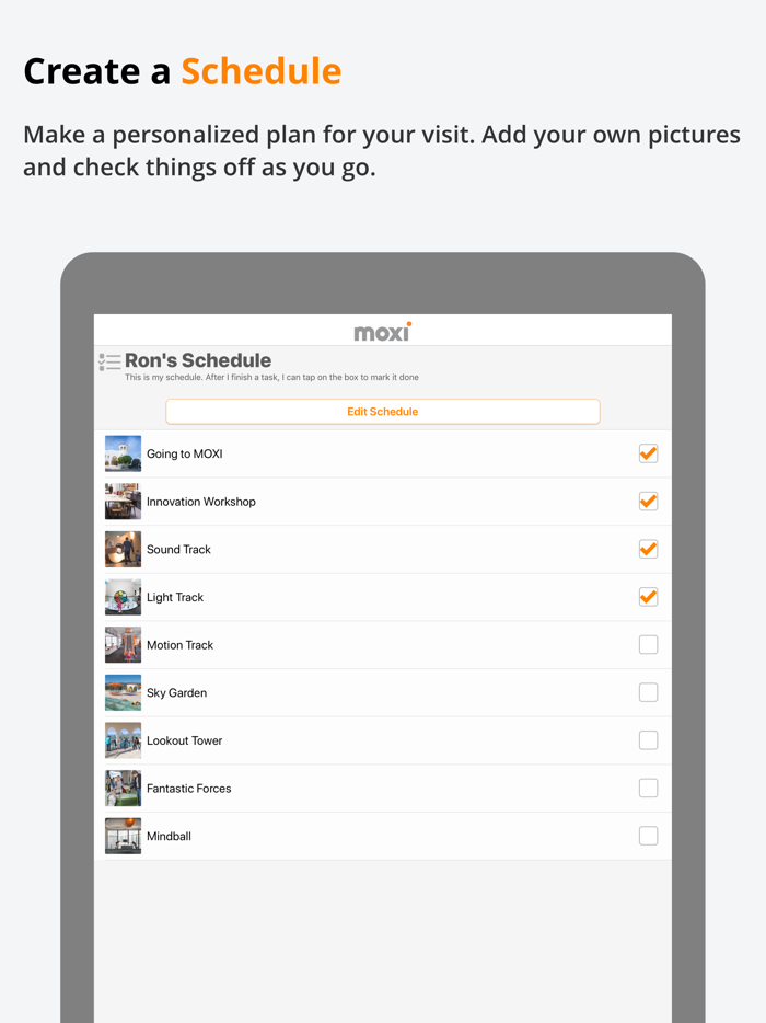 MOXI Accessibility Guide