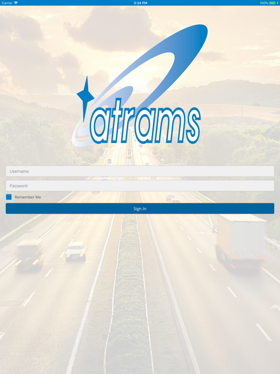 ATRAMS vmTrack iPad screenshot 1 - Business app