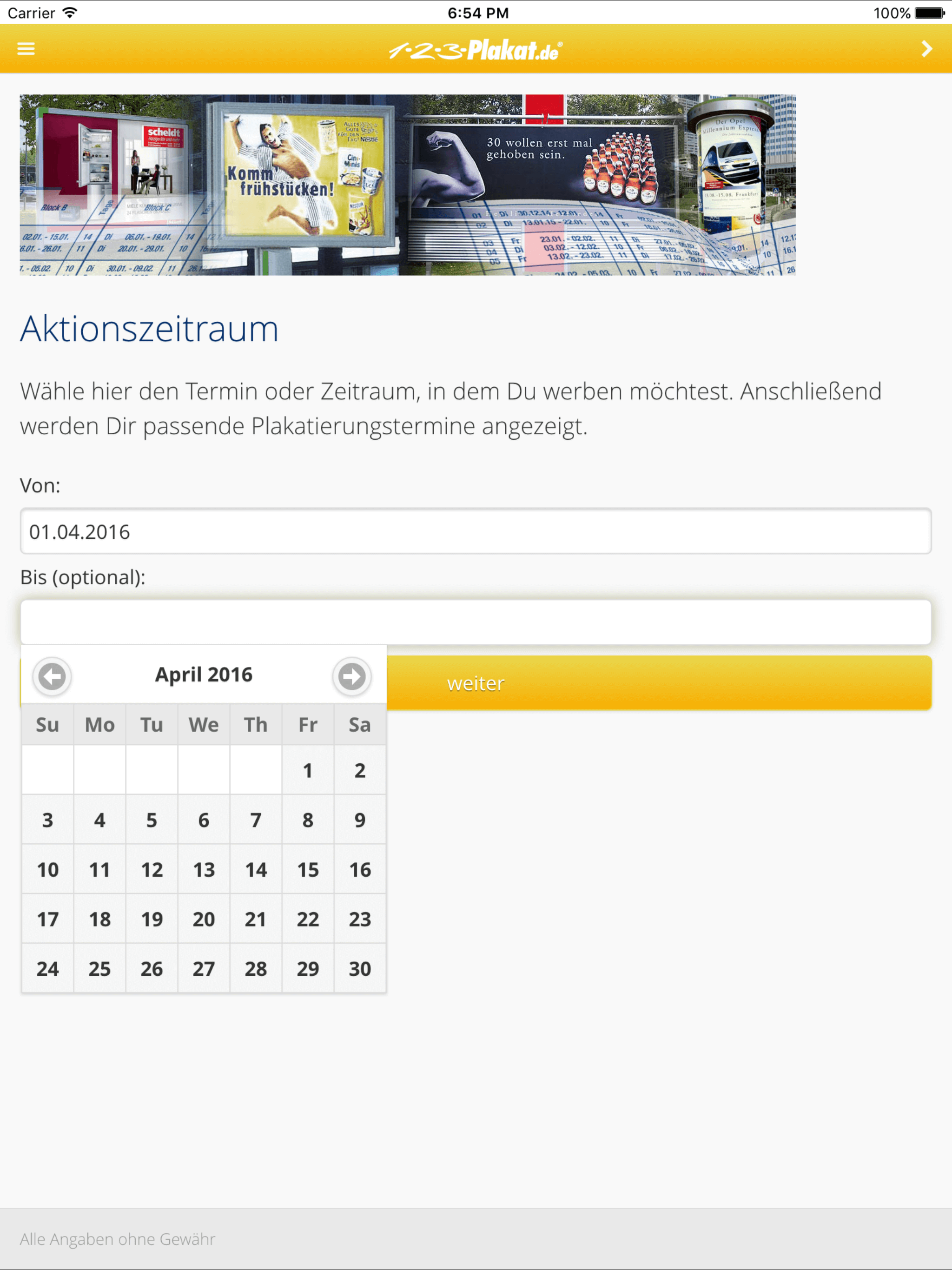 Terminplaner-Außenwerbung screenshot 10