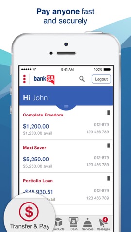 BankSA Mobile Bankingのおすすめ画像2