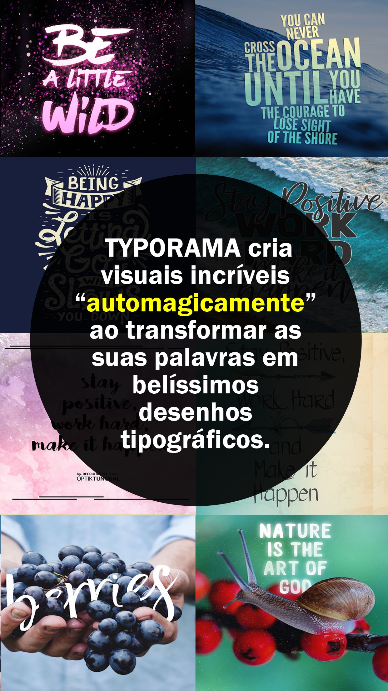 Screenshot do app Typorama: Text on Photo Editor