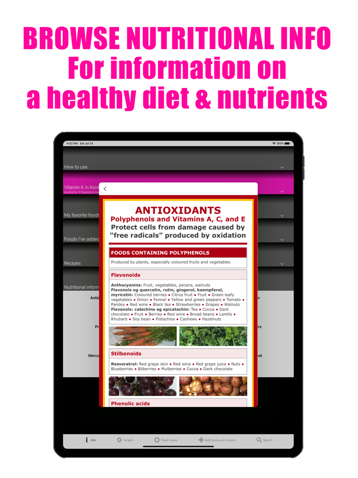 Vitamin K Counter and Tracker
