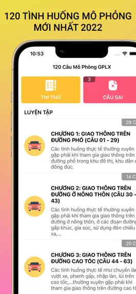 Game screenshot 120 Tình Huống Mô Phỏng GPLX mod apk