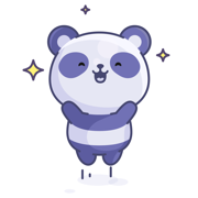 The Happy Panda Stickers