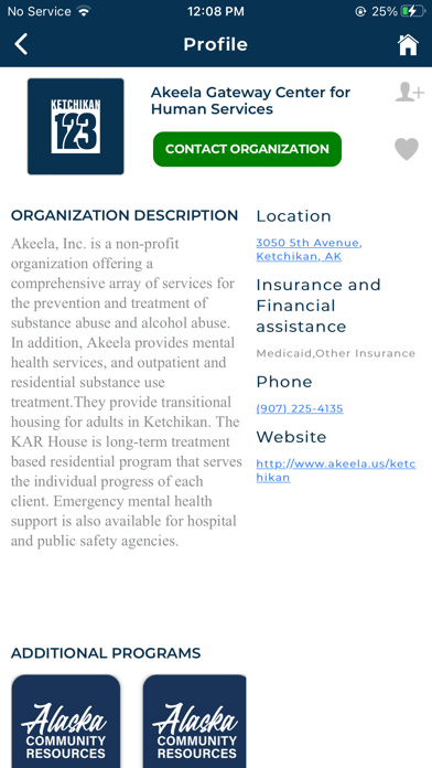 Alaska Community Resources Screenshot