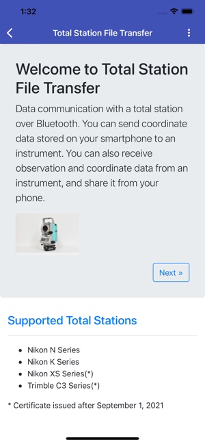 Total Station File Transfer on the App Store