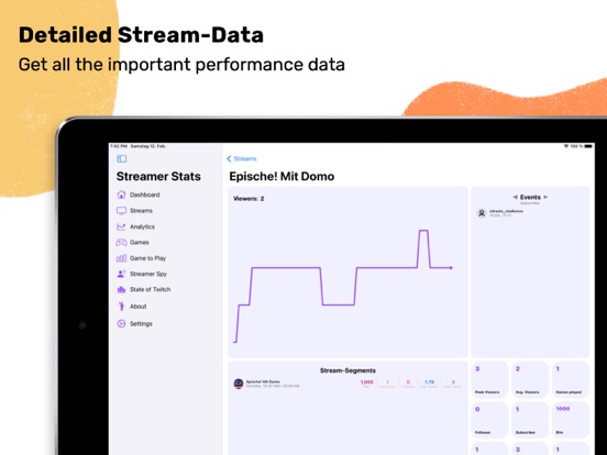 Screenshot #6 pour Streamer Stats: Twitch tracker