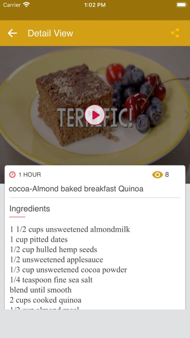 Foodster recipes Screenshot