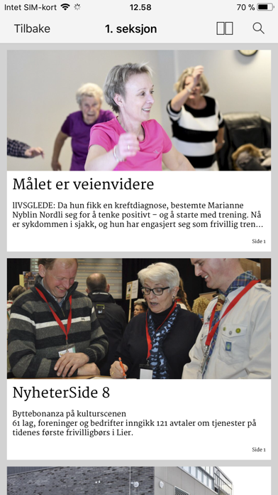 Lierposten eAvis Screenshot