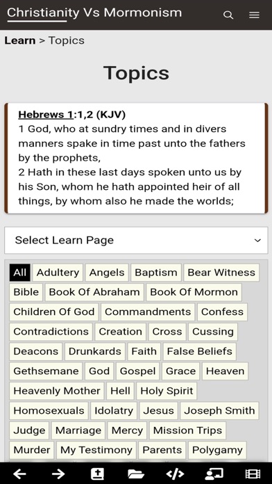 Christianity Vs Mormonism Screenshot