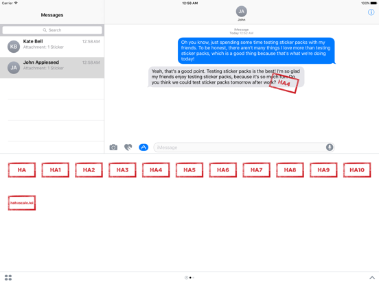 Screenshot #5 pour The Haha Scale Sticker Pack