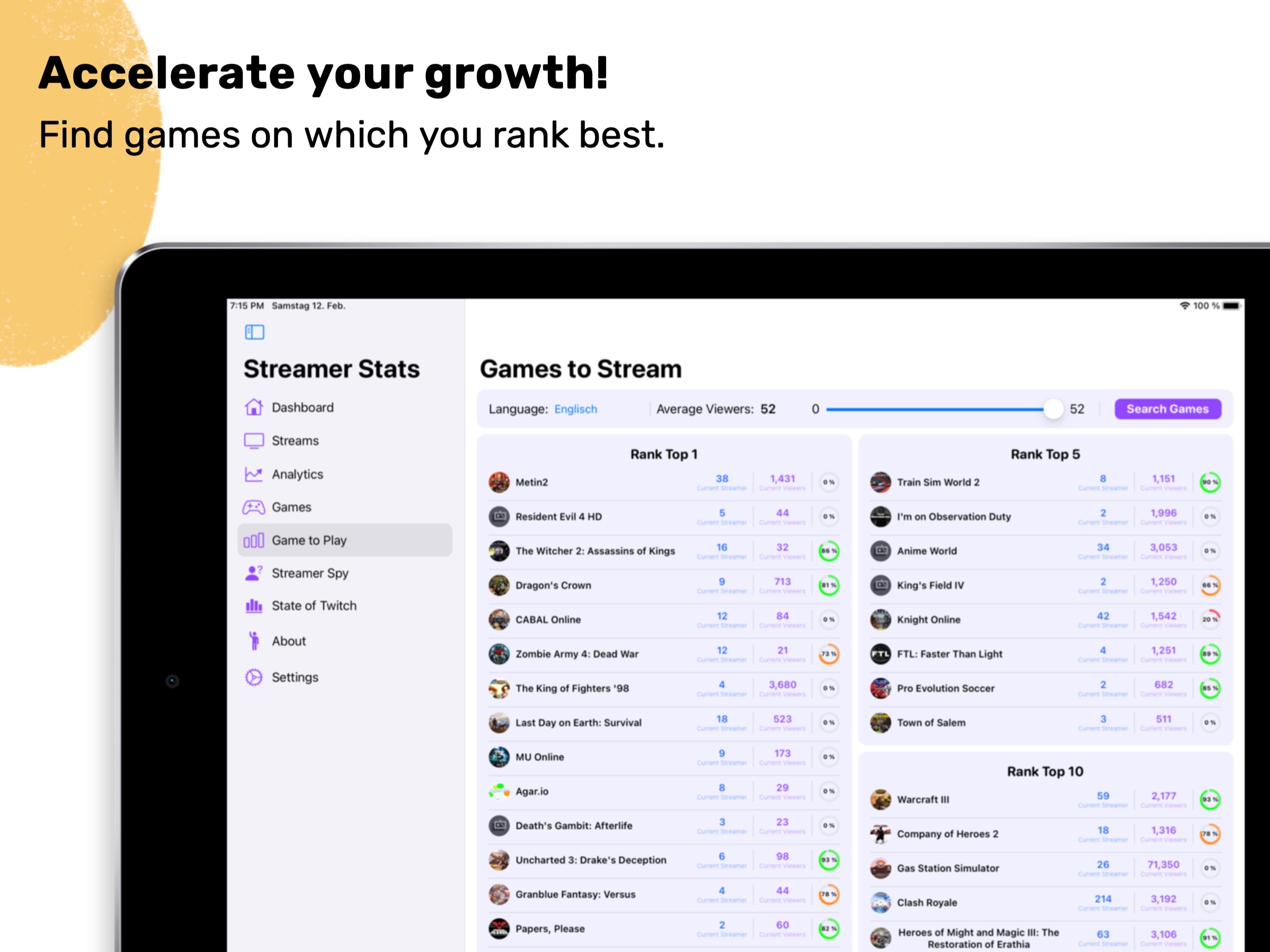 Streamer Stats: Twitch trackerのおすすめ画像5