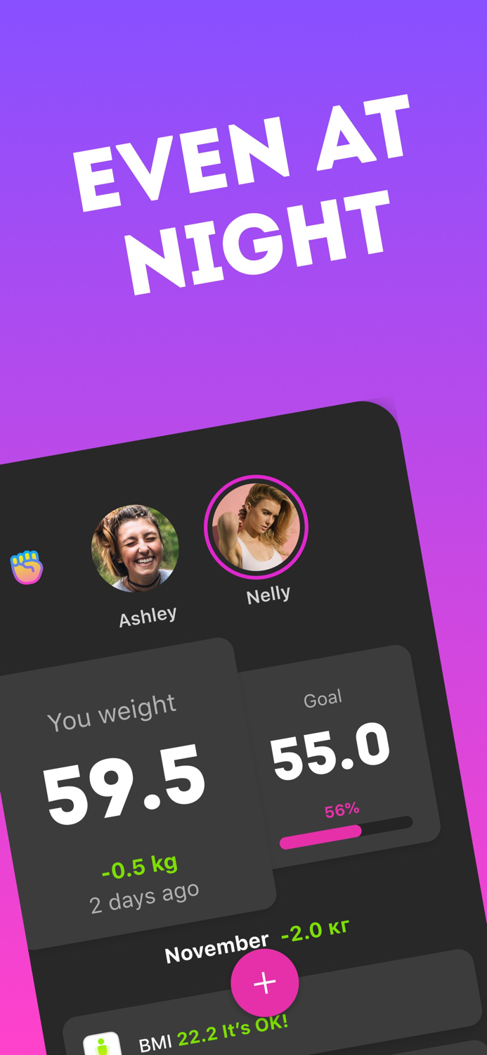 Netto – social weight tracker