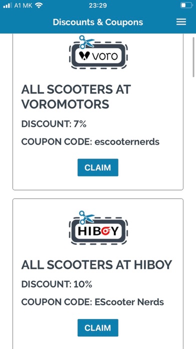 Electric Scooter Universal App Screenshot