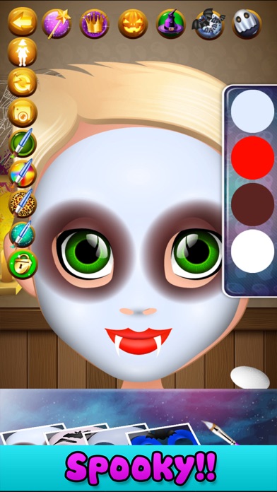Halloween Face Paint Salon Screenshot