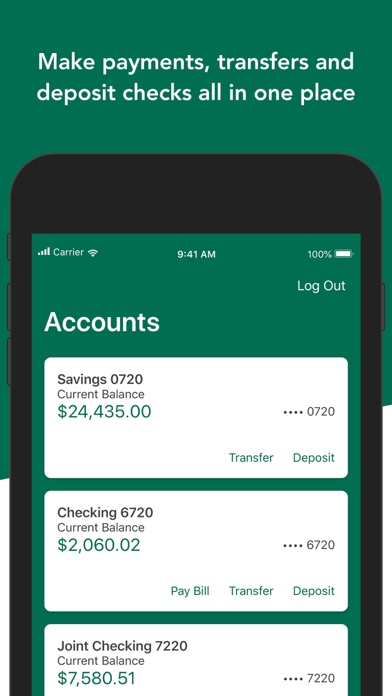 Washington County Bank Screenshot