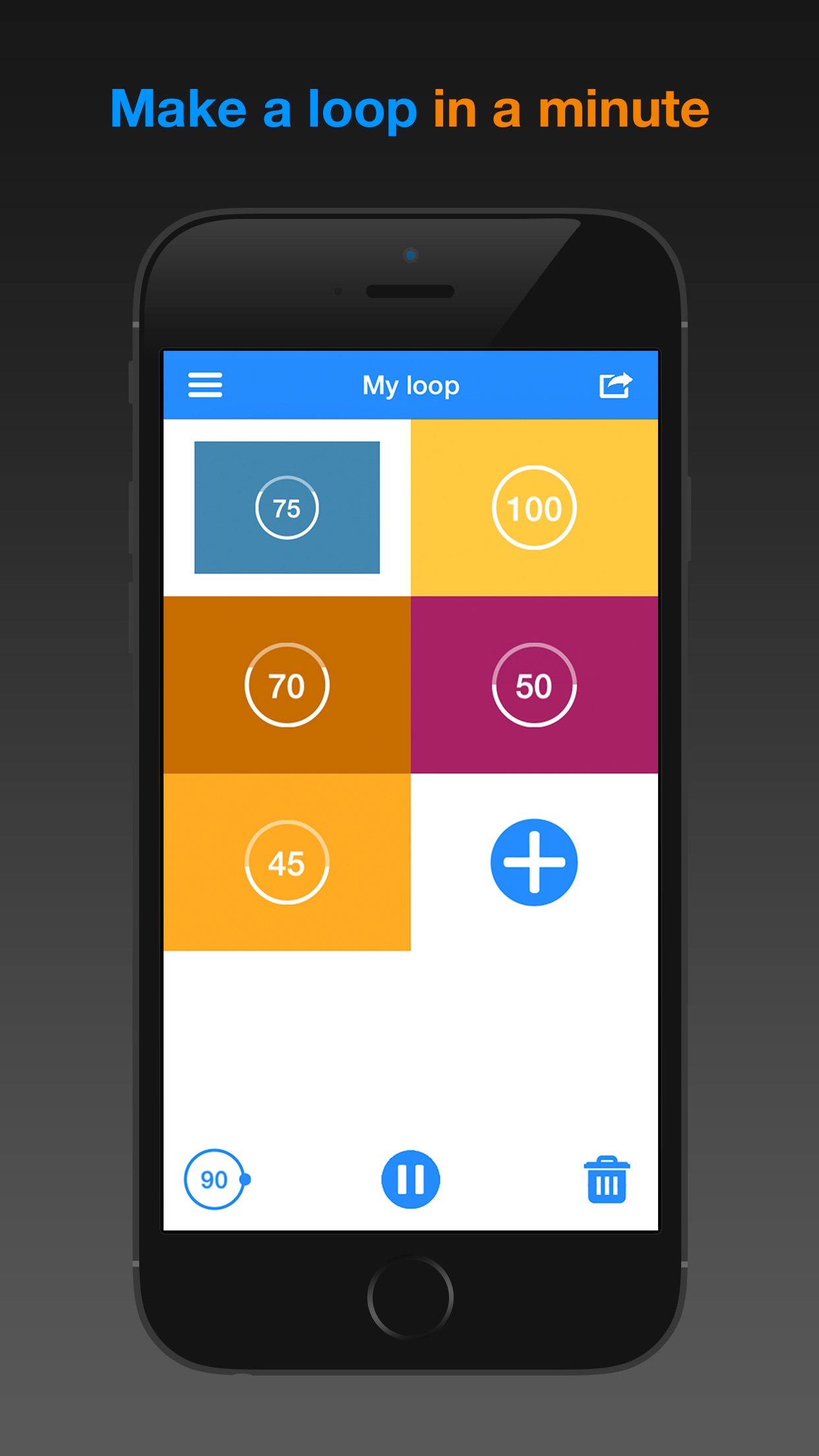 Screenshot do app Loop it