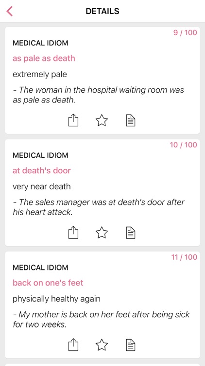 Medical Body idioms in English