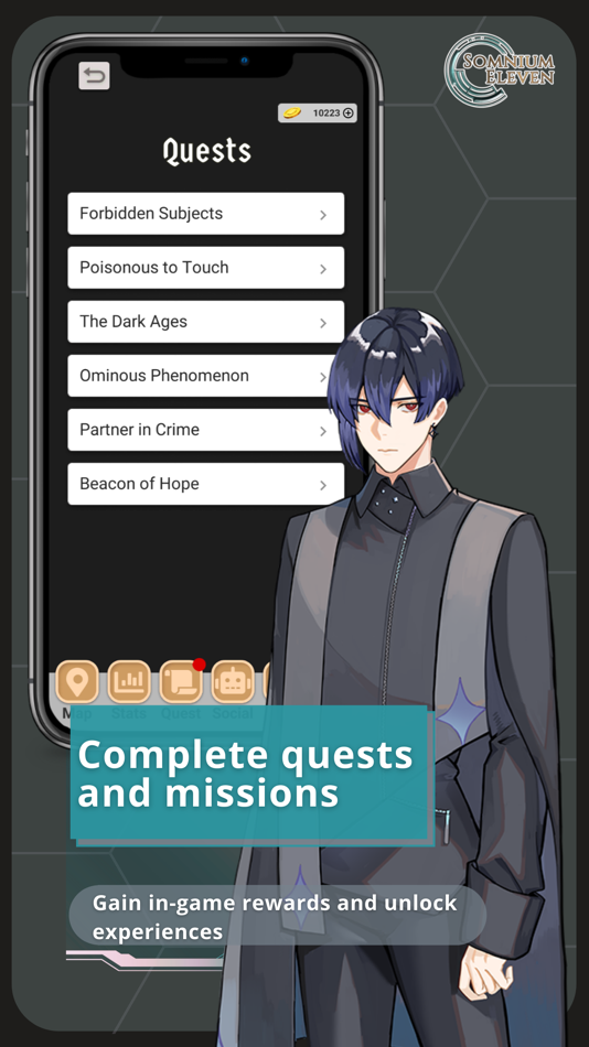 #5. Somnium Eleven: Dating Sim RPG (iOS) 由: Nochi Games