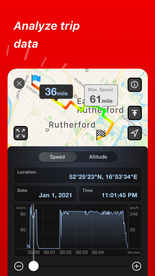 #7. Speed Tracker: GPS Speedometer (iOS) โดย: Oxagile LLC