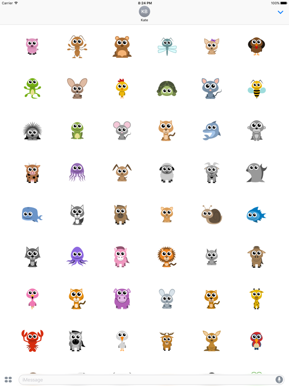 Screenshot #5 pour Adorable Animal Stickers