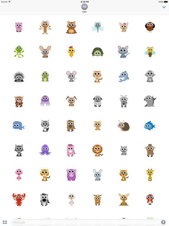 Screenshot #2 for Adorable Animal Stickers