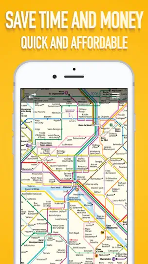 Paris Metro Map. iPhone Ekran Görüntüsü 5