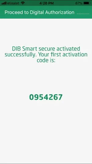 DIB Digital Authorization screenshot 3
