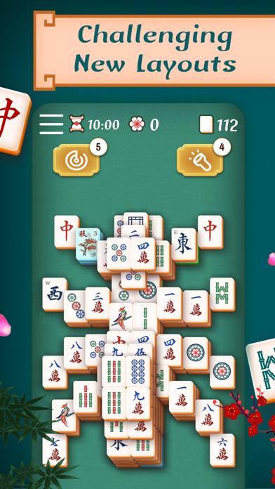 Classic Majong Solitaire Game Screenshot