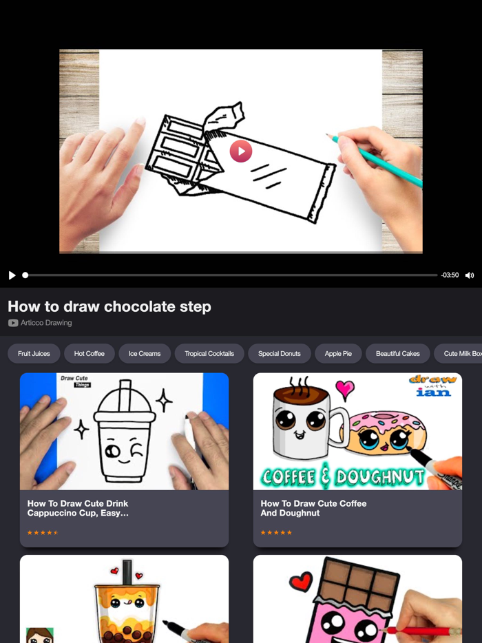 Food Drawing Step By Step