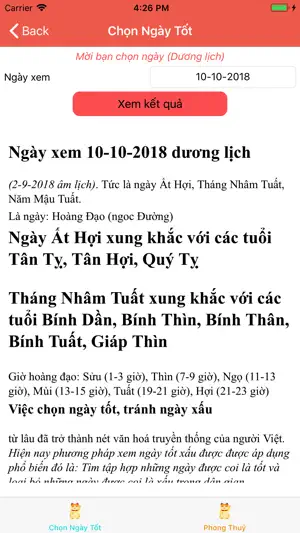 Xem Ngày Tốt Xấu screenshot 2