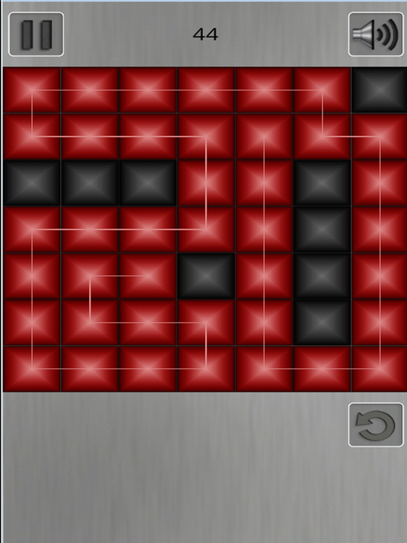 ZigZag Puzzle. Red and black iPad screenshot