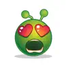 Green Smiley Emoji Stickers App Positive Reviews