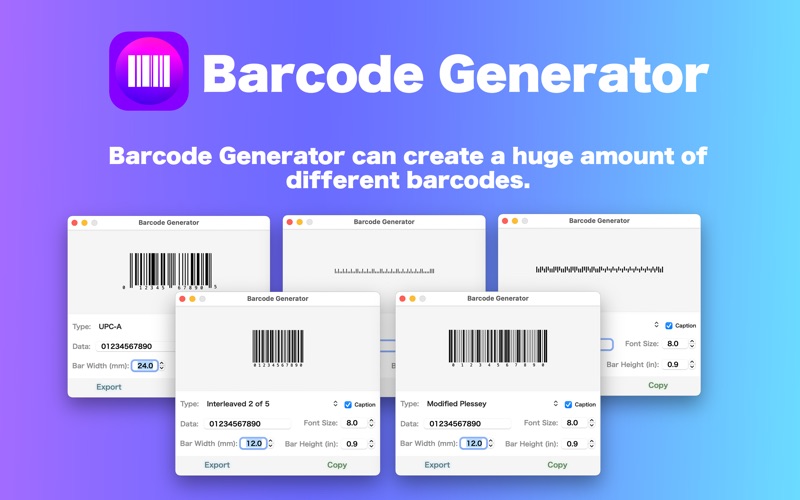 barcode generator / creator iphone screenshot 2