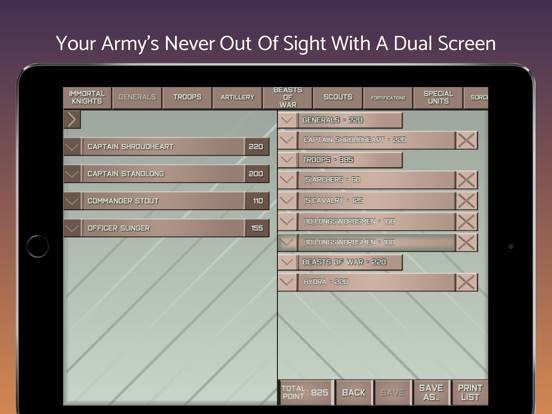 Screenshot #5 pour Codex Commander - Army Builder